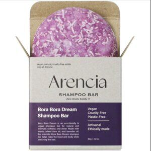 🔥3/$30 NIB Arencia Bora Bora Dream Solid Shampoo Bar Full Size Retail $19.99